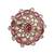 Pretty round and square shape gold plated adjustable finger ring for women