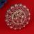 Royal flower and oval shape gold plated adjustable finger ring for women