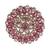 Royal flower and oval shape gold plated adjustable finger ring for women