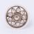 Smooth round shape and pearl gold plated adjustable finger ring for women