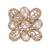 Stylish paisley design gold plated adjustable finger ring for women