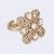 Stylish paisley design gold plated adjustable finger ring for women