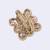 Stylish paisley design gold plated adjustable finger ring for women