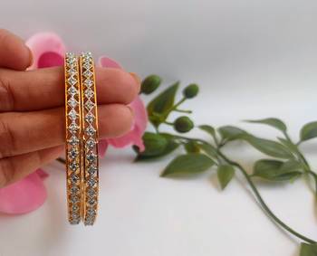Exquite cz bangles of size 2.6 1