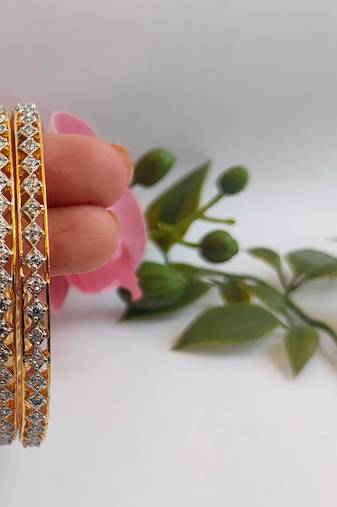Exquite cz bangles of size 2.6
