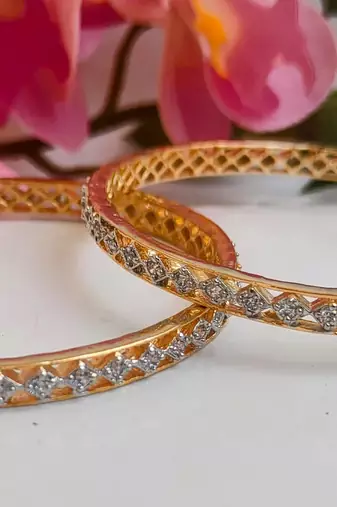 Exquite cz bangles of size 2.6