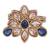 Modern oval shape gold plated adjustable finger ring for women