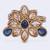 Modern oval shape gold plated adjustable finger ring for women