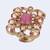 Pleasant oval shape gold plated adjustable finger ring for women