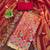 Women's rust embroidered dress material
