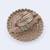 Glimmery round shape gold plated adjustable finger ring for women