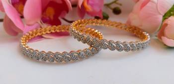 Mesmerizing cz bangles of size 2.6 2