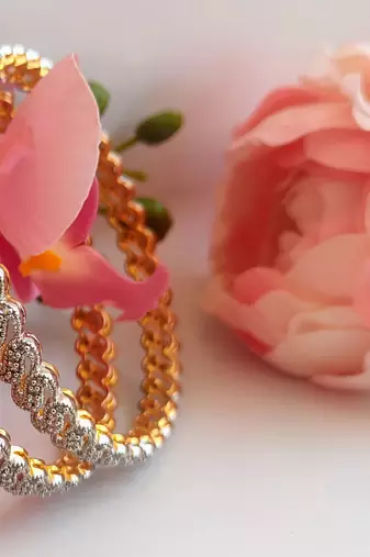 Mesmerizing cz bangles of size 2.6