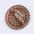 Glorious round shape gold plated adjustable finger ring for women