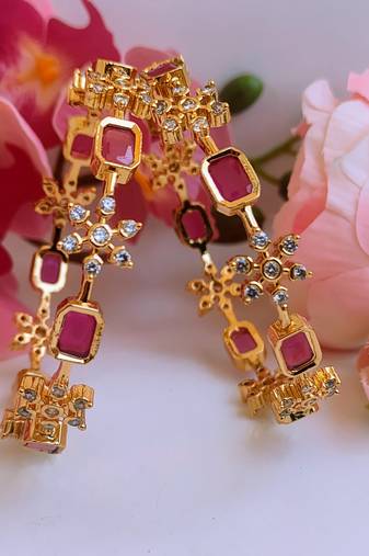 Ad ruby bangles of size 2.6
