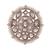 Good-looking oval shape gold plated adjustable finger ring for women