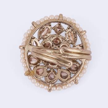 Good-looking oval shape gold plated adjustable finger ring for women 4