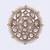 Good-looking oval shape gold plated adjustable finger ring for women