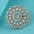 Gorgeous round and oval shape gold plated adjustable finger ring for women