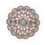 Gorgeous round and oval shape gold plated adjustable finger ring for women
