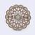 Gorgeous round and oval shape gold plated adjustable finger ring for women