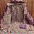 Women's lavender embroidered dress material