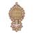 Incredible flower and kalash shape gold plated adjustable finger ring for women