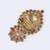 Incredible flower and kalash shape gold plated adjustable finger ring for women