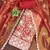 Women's rust embroidered dress material