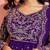 Blue color heavy wedding ceremonial wear trendy sharara dress