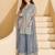 Grey color ceremonial palazzo dress for girlie bridesmaid looks