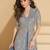 Grey color ceremonial palazzo dress for girlie bridesmaid looks