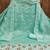 Women's sea green embroidered dress material