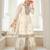 Off white color chinon fabric heavy embroidered graceful partywear palazzo set