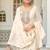 Off white color chinon fabric heavy embroidered graceful partywear palazzo set