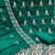 Women's dark green embroidered dress material