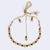 Traditional round shape filigree work gold plated choker necklace set for women