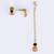Traditional round shape filigree work gold plated choker necklace set for women