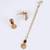 Traditional round and oval shape gold plated choker necklace set for women