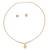 Traditional round shape golden balls gold plated choker necklace set for women
