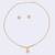 Traditional round shape golden balls gold plated choker necklace set for women
