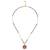Traditional flower design black beads gold plated prncess necklace for women