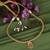 Traditional round shape golden balls guchha gold plated choker necklace for women