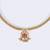 Traditional round shape golden balls guchha gold plated choker necklace for women