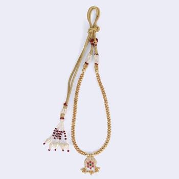 Traditional round shape golden balls guchha gold plated choker necklace for women 5