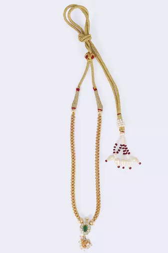 Traditional round shape golden balls gold plated choker necklace for women