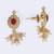 Traditional round shape golden balls latkan pearl gold plated choker necklace set for women