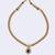 Traditional oval shape golden balls gold plated choker necklace for women