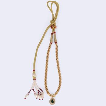Traditional oval shape golden balls gold plated choker necklace for women 5