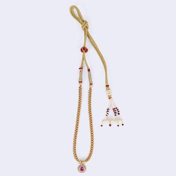 Traditional royal round shape golden balls gold plated choker necklace for women 4
